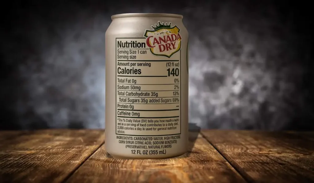 Does Canada Dry have caffeine? Find out the truth with its nutritional information.