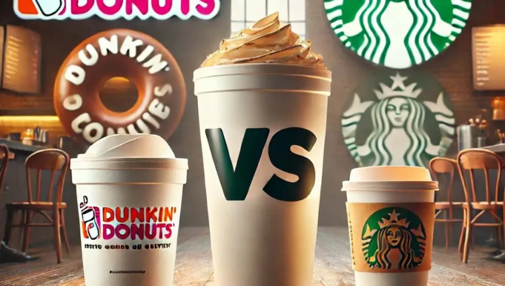 Dunkin’ Donuts and Starbucks cup sizes compared in detail to explore what are the cup sizes at Dunkin Donuts