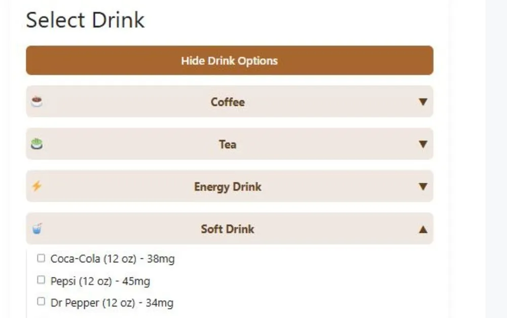 Caffeine Calculator By Weight And Age